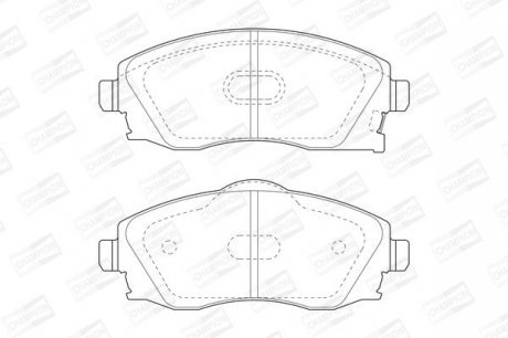 OPEL Тормозные колодки передн.Corsa C 1.0/1.8 00- Champion 573011CH