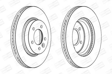 LANDROVER Диск тормозной передн.Discovery 04- Champion 562666CH1