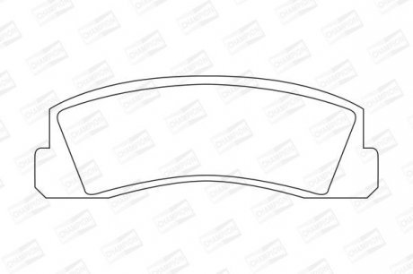 Гальмівні колодки пер. Niva (76-21) Champion 571265CH