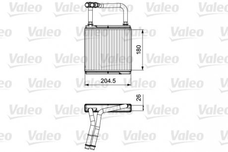 Радиатор отопителя салона VL Valeo 811526