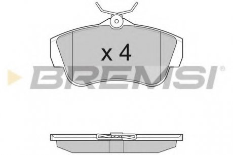 Гальмівні колодки зад. Scudo/Expert 07- BREMSI BP3284