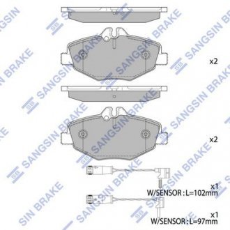 Колодки тормозные передні Sangsin HI-Q SP2194