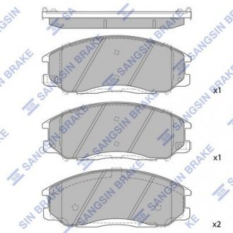 Колодки дискового тормоза Sangsin HI-Q SP1115