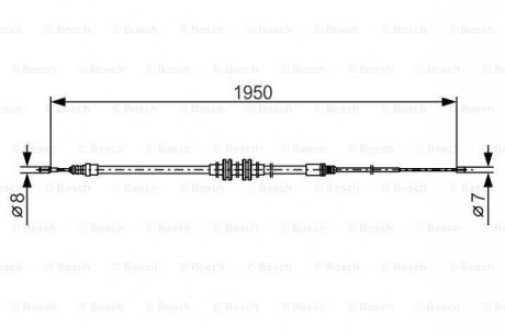 Гальмівний трос BOSCH 1 987 482 785