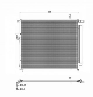 Радиатор кондиціонера NRF 350425