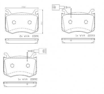 Гальмівні колодки дискові P23 183 Brembo P 23 183