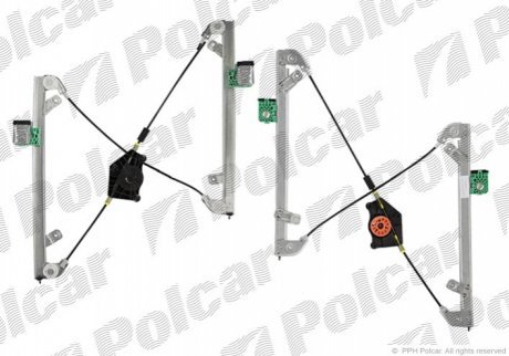 Склопідйомник електричний без электромотора POLCAR 1411PSG2 (фото 1)