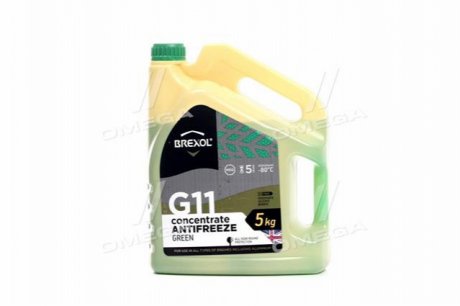 Антифриз <> GREEN CONCENTRATE G11 (-80C) 5kg BREXOL Antf-030