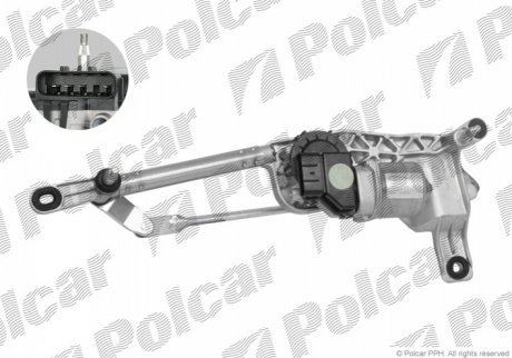 Механизм стеклоочистителей с моторчиком POLCAR 3044ZWP1