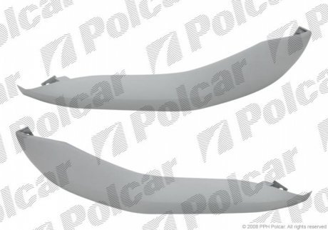 Спойлер бампера переднего левый+правый POLCAR 230825-7 (фото 1)