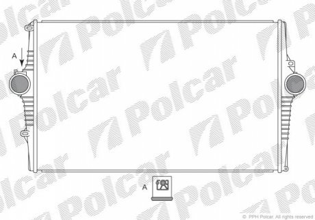 Радиаторы воздуха (Интеркулеры) POLCAR 9080J8-2 (фото 1)