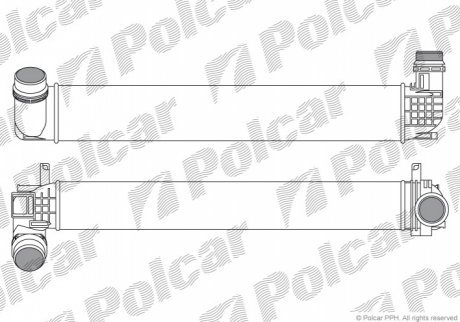 Радиаторы воздуха (Интеркулеры) POLCAR 6014J81X (фото 1)