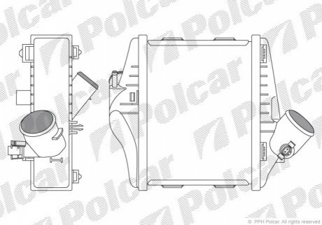 Радиаторы воздуха (Интеркулеры) POLCAR 5098J82X