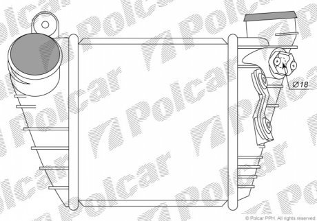 Радиаторы воздуха (Интеркулеры) POLCAR 1323J8-1