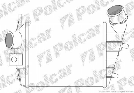 Радіатори повітря (Інтеркулери) POLCAR 1408J8-1