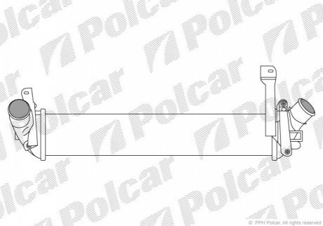 Радиаторы воздуха (Интеркулеры) POLCAR 6060J82