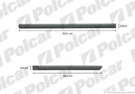 Накладки боковые компл. правый POLCAR 99LBP426