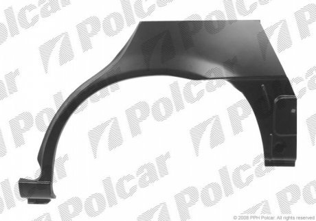 Ремкомплект крила заднього лівий 451783-5 POLCAR 4517835