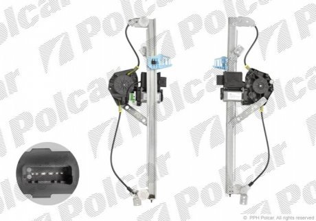 Стеклоподъемник электрический POLCAR 6071PSE2