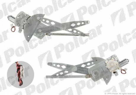 Склопідйомник електричний, RENAULT KANGOO, 97- POLCAR 6060PSE2