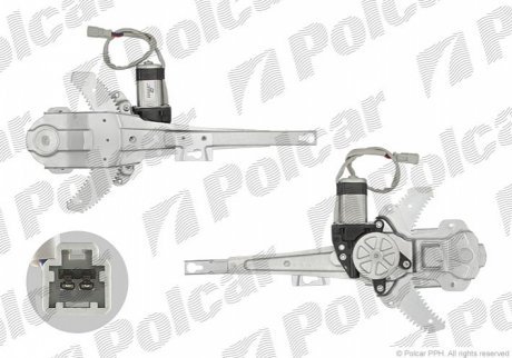 Стеклоподъемник электрический POLCAR 3875PSE4