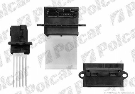 Регулятор вентилятора кабины POLCAR 5746KST1X (фото 1)