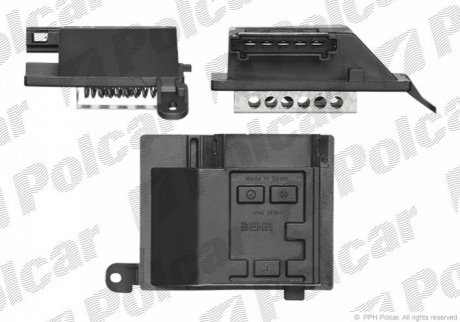 Регулятор вентилятора кабины POLCAR 5040KST1X