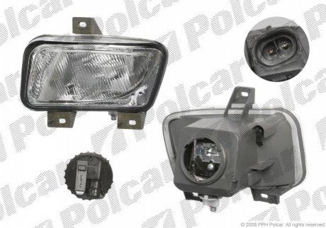 Фара противотуманная передняя POLCAR 140730-E