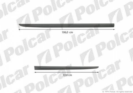 Накладки боковые компл. левый POLCAR 99LBL432