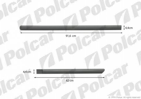 Накладки боковые компл. левый POLCAR 99LBL425