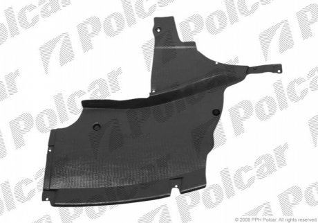 Защита бампера нижняя правый POLCAR 652234-8
