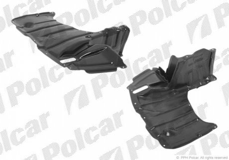 Защита под двигатель правый POLCAR 812234-6