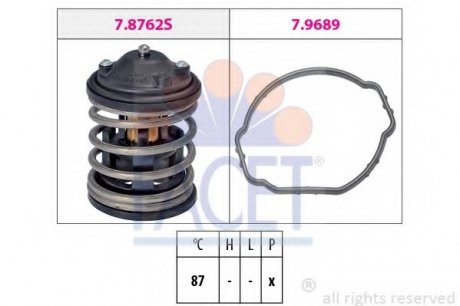 Термостат, охлаждающая жидкость Facet 78762