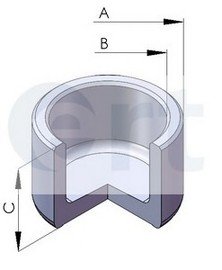 Поршень, корпус скобы тормоза ERT 150587C