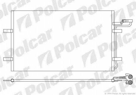 Радиаторы кондиционера POLCAR 9042K8C2S (фото 1)