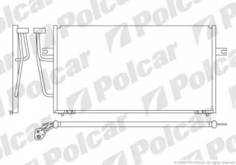 Радиаторы кондиционера POLCAR 9040K8C1S (фото 1)