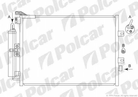 Радиаторы кондиционера POLCAR 6055K8C2S