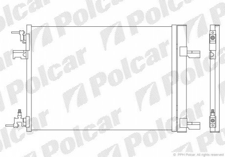 Радиаторы кондиционера POLCAR 5511K8C1S (фото 1)