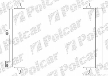 Радиаторы кондиционера POLCAR 2327K8C3S (фото 1)