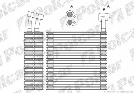 Испаритель кондиционера POLCAR 3410P8-2