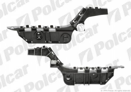 Кронштейн бампера левый POLCAR 3833077X