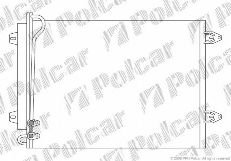 Радиаторы кондиционера POLCAR 9555K8C1 (фото 1)