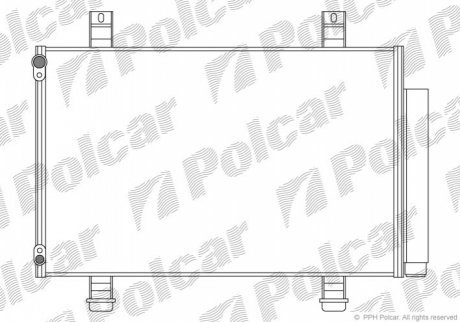 Радиаторы кондиционера POLCAR 7423K81K (фото 1)