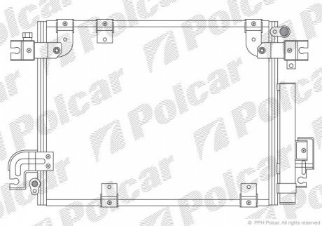 Радиаторы кондиционера POLCAR 7424K8C3 (фото 1)