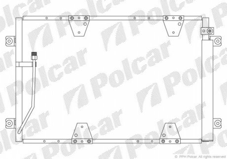 Радиаторы кондиционера POLCAR 7424K8C4 (фото 1)