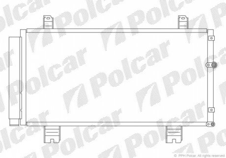 Радиаторы кондиционера POLCAR 8011K8C1 (фото 1)