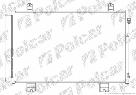 Радиаторы кондиционера POLCAR 8044K8C1 (фото 1)