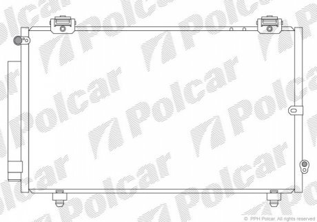 Радиаторы кондиционера POLCAR 8114K82K (фото 1)