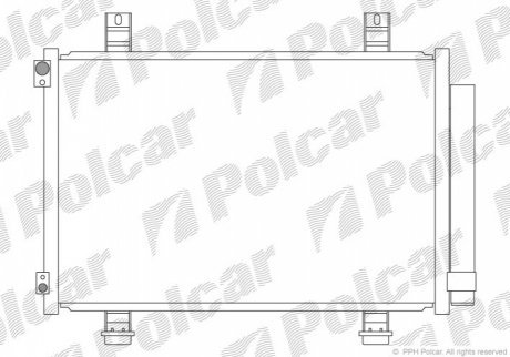 Радиаторы кондиционера POLCAR 7406K81K (фото 1)