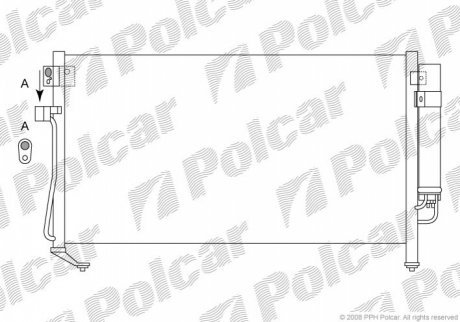 Радиаторы кондиционера POLCAR 7241K8C2 (фото 1)